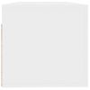 Armario De Pared | Mueble Pared Madera Contrachapada Blanco Brillo 100x36,5x35 Cm Cfw741547