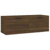 Armario De Pared | Mueble Pared Madera Contrachapada Marrón Roble 100x36,5x35 Cm Cfw741571