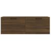 Armario De Pared | Mueble Pared Madera Contrachapada Marrón Roble 100x36,5x35 Cm Cfw741571