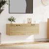 Armario De Pared | Mueble Pared Madera Contrachapada Roble Sonoma 100x36,5x35 Cm Cfw741578