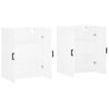 Pack 2 Uds Armarios De Pared | Mueble Pared Blanco 69,5x34x90 Cm Cfw741700