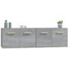 Pack 2 Uds Armarios De Pared | Mueble Pared Contrachapada Gris Sonoma 60x36,5x35cm Cfw741708