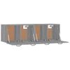 Pack 2 Uds Armarios De Pared | Mueble Pared Contrachapada Gris Sonoma 80x35x36,5 Cm Cfw741711