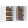 Pack 2 Uds Armarios De Pared | Mueble Pared Madera De Ingeniería Blanco Cfw741727