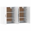 Pack 2 Uds Armarios De Pared | Mueble Pared Madera De Ingeniería Blanco Cfw741739