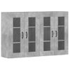 Pack 2 Uds Armarios De Pared | Mueble Pared Madera De Ingeniería Gris Hormigón Cfw741760