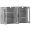 Pack 2 Uds Armarios De Pared | Mueble Pared Madera De Ingeniería Gris Hormigón Cfw741760