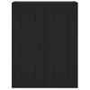 Pack 2 Uds Armarios De Pared | Mueble Pared Madera De Ingeniería Negro Cfw741804