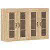 Pack 2 Uds Armarios De Pared | Mueble Pared Madera De Ingeniería Roble Sonoma Cfw741821