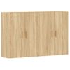 Pack 2 Uds Armarios De Pared | Mueble Pared Madera De Ingeniería Roble Sonoma Cfw741823