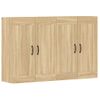 Pack 2 Uds Armarios De Pared | Mueble Pared Madera De Ingeniería Roble Sonoma Cfw741824