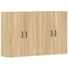 Pack 2 Uds Armarios De Pared | Mueble Pared Madera De Ingeniería Roble Sonoma Cfw741825