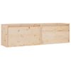 Pack 2 Uds Armarios De Pared | Mueble Pared Madera Maciza De Pino 60x30x35 Cm Cfw741831