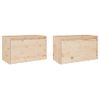 Pack 2 Uds Armarios De Pared | Mueble Pared Madera Maciza De Pino 60x30x35 Cm Cfw741831