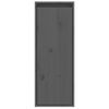 Pack 2 Uds Armarios De Pared | Mueble Pared Madera Maciza De Pino Gris 30x30x80 Cm Cfw741833