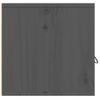 Pack 2 Uds Armarios De Pared | Mueble Pared Madera Maciza De Pino Gris 60x30x30 Cm Cfw741834