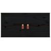 Pack 2 Uds Armarios De Pared | Mueble Pared Madera Maciza De Pino Negro 60x30x30 Cm Cfw741837