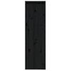 Pack 2 Uds Armarios De Pared | Mueble Pared Madera Maciza Pino Negro 30x30x100 Cm Cfw741847