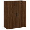 Pack 2 Uds Armarios De Pared | Mueble Pared Marrón Roble 69,5x34x90 Cm Cfw741854