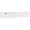 Pack 2 Uds Armarios Pared | Mueble Pared Contrachapada Blanco Brillo 100x36,5x35 Cm Cfw741862