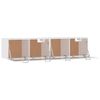 Pack 2 Uds Armarios Pared | Mueble Pared Contrachapada Blanco Brillo 60x36,5x35 Cm Cfw741865