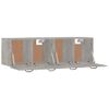 Pack 2 Uds Armarios Pared | Mueble Pared Contrachapada Gris Hormigón 80x35x36,5 Cm Cfw741871