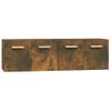 Pack 2 Uds Armarios Pared | Mueble Pared Contrachapada Roble Ahumado 60x36,5x35cm Cfw741876