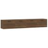 Pack 2 Uds Armarios Pared | Mueble Pared Contrachapada Roble Marrón 100x36,5x35 Cm Cfw741881