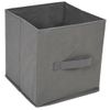 Armario De Almacenamiento | Mueble De Almacenamiento De Acero Con 3 Cajones Tela Gris 34x34x101cm Cfw739244