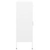 Armario Almacenamiento | Mueble De Almacenamiento Acero Blanco 80x35x101,5 Cm Cfw739255