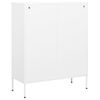 Armario Almacenamiento | Mueble De Almacenamiento Acero Blanco 80x35x101,5 Cm Cfw739255