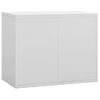 Armario De Almacenamiento | Armario Archivador De Acero Gris Claro 90x46x72,5 Cm Cfw739324