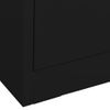 Armario De Almacenamiento | Armario Archivador De Acero Negro 90x46x72,5 Cm Cfw739335