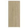 Armario De Almacenamiento | Armario Auxiliar Madera Contrachapada Blanco Roble 97x32x72 Cm Cfw739396