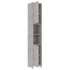 Armario Baño | Mueble Baño Madera Contrachapada Gris Hormigón 30x30x183,5 Cm Cfw739521