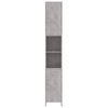 Armario Baño | Mueble Baño Madera Contrachapada Gris Hormigón 30x30x183,5 Cm Cfw739521