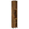 Armario Baño | Mueble Baño Madera Contrachapada Roble Ahumado 30x30x183,5cm Cfw739524