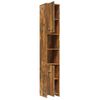 Armario Baño | Mueble Baño Madera Contrachapada Roble Ahumado 30x30x183,5cm Cfw739525