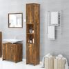 Armario Baño | Mueble Baño Madera Contrachapada Roble Ahumado 30x30x183,5cm Cfw739525