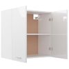 Armario De Pared | Mueble Pared | Armario Colgante Cocina Madera Ingeniería Blanca 60x31x60 Cm Cfw739556