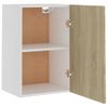 Armario De Pared | Mueble Pared | Armario Colgante Cocina Madera Ingeniería Roble 39,5x31x60 Cm Cfw739561