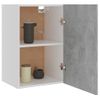 Armario De Pared | Mueble Pared | Armario Colgante Contrachapada Gris Hormigón 39,5x31x60 Cm Cfw739563