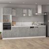 Armario De Pared | Mueble Pared | Armario Colgante Cristal Contrachapada Gris Hormigón 40x31x60cm Cfw739567