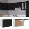 Armario De Pared | Mueble Pared | Armario Colgante De Cocina Contrachapada Negro 60x31x40 Cm Cfw739572