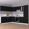 Armario De Pared | Mueble Pared | Armario Colgante De Cocina Contrachapada Negro 60x31x40 Cm Cfw739572