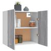 Armario De Pared | Mueble Pared | Armario Colgante Madera Ingeniería Gris Sonoma 60x31x60 Cm Cfw739628