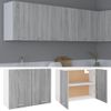 Armario De Pared | Mueble Pared | Armario Colgante Madera Ingeniería Gris Sonoma 80x31x60 Cm Cfw739629