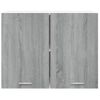 Armario De Pared | Mueble Pared | Armario Colgante Madera Ingeniería Gris Sonoma 80x31x60 Cm Cfw739629