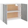 Armario De Pared | Mueble Pared | Armario Colgante Madera Ingeniería Gris Sonoma 80x31x60 Cm Cfw739629