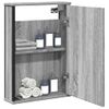 Armario Con Espejo De Baño | Mueble Baño Madera Gris Sonoma 42x12x60 Cm Cfw739670